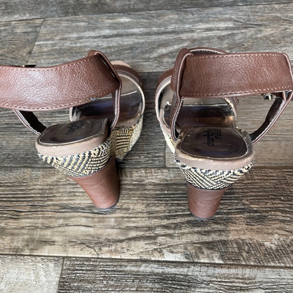 Brown Heeled Sandals - Picture 2 of 3